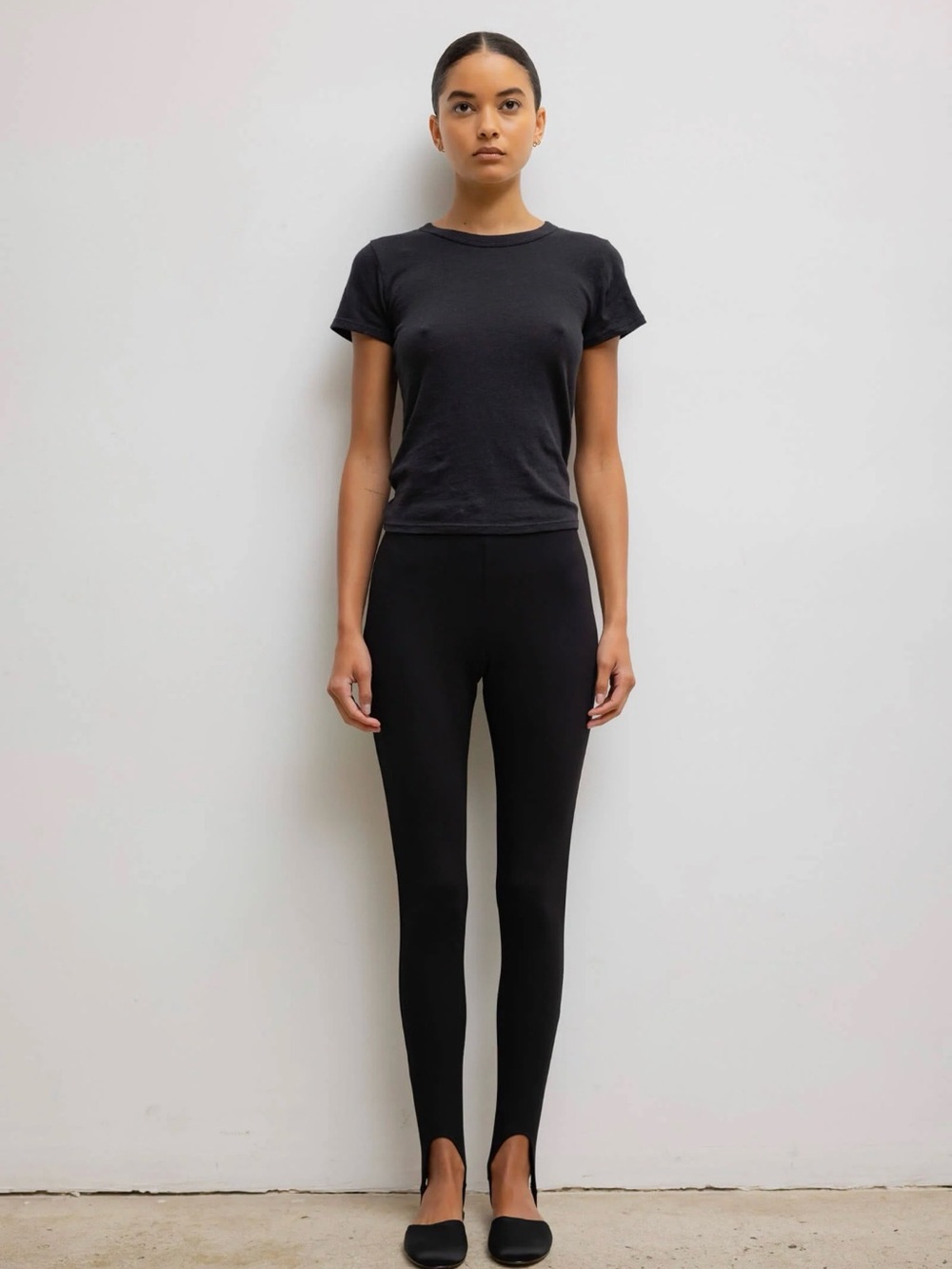 LESET Rio Stirrup Pant in Black